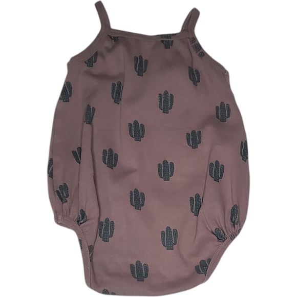 Kate Quinn Organics Halter One-piece Bodysuit Cactus Baby 6-12 Months - Picture 2 of 3